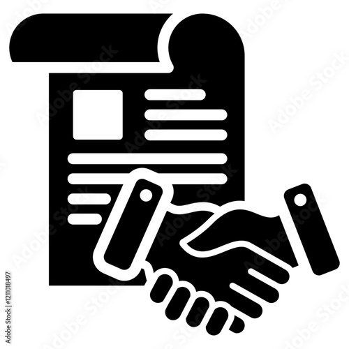 Agreement Glyph Icon