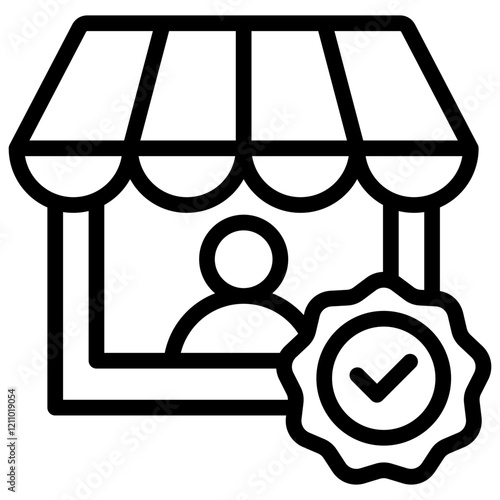 Vendor Outline Icon