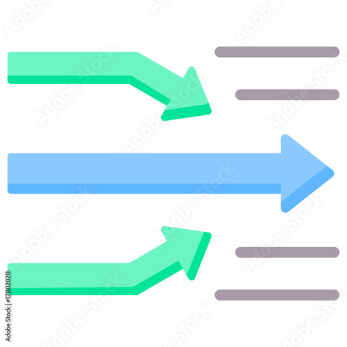 Streamlining Processes Flat Icon