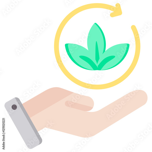 Sustainable Flat Icon