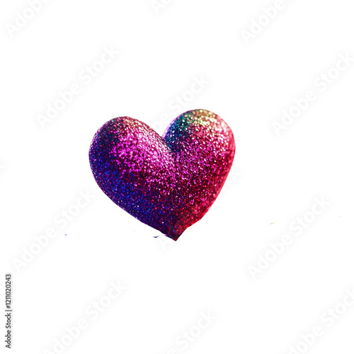 red heart on white background