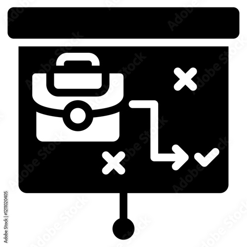 Strategic Planning Glyph Icon