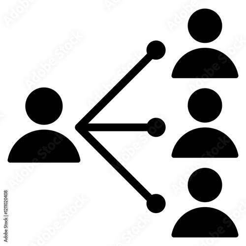 Delegation Glyph Icon