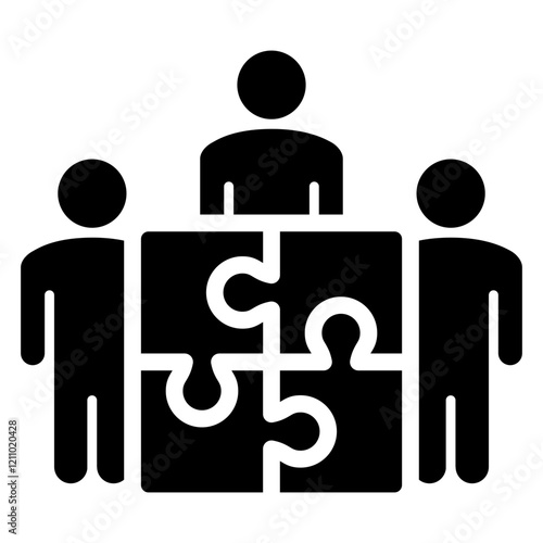 Team Building Glyph Icon