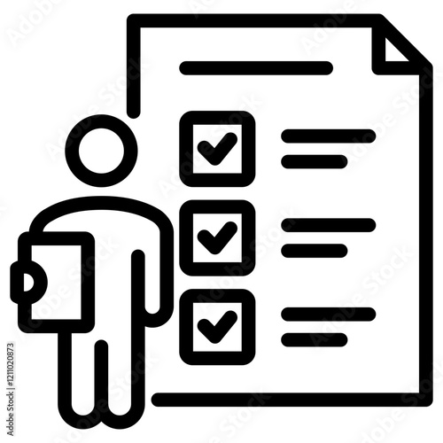 Accountability Outline Icon