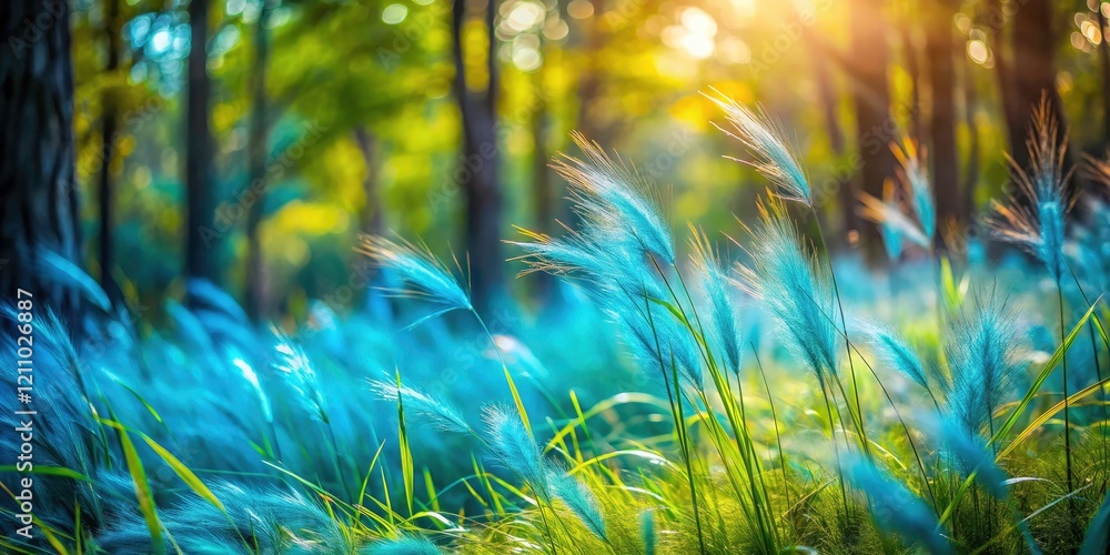 High-resolution aerial drone shot: abstract wild blue grasses, shallow focus, creating a stunning nature background. High-resolution aerial drone shot: abstract wild blue grasses, shallow focus, creating a stunning nature background.