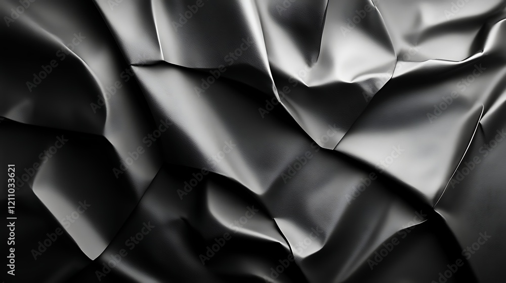 Obraz premium Abstract Dark Draped Fabric Texture Background