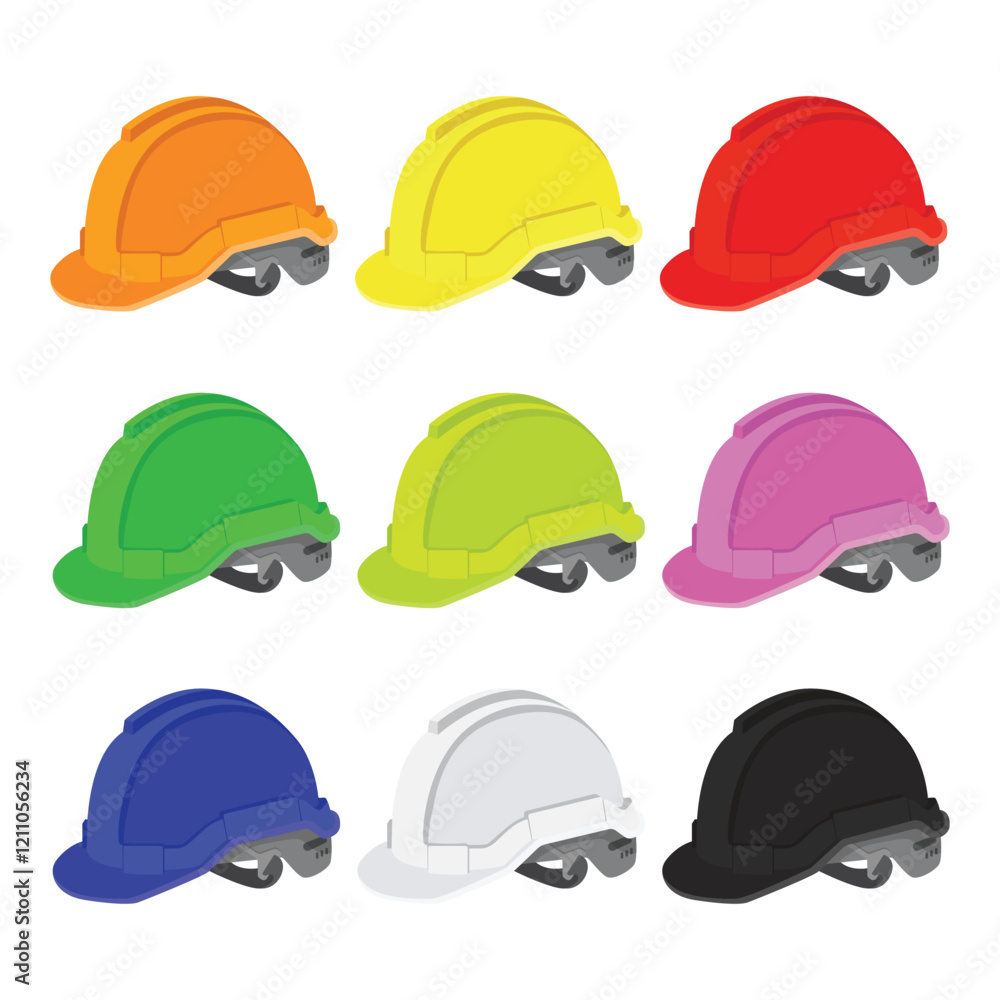 Construction Safety Helmet Vector Illustration Construction Safety Helmet Vector Illustration