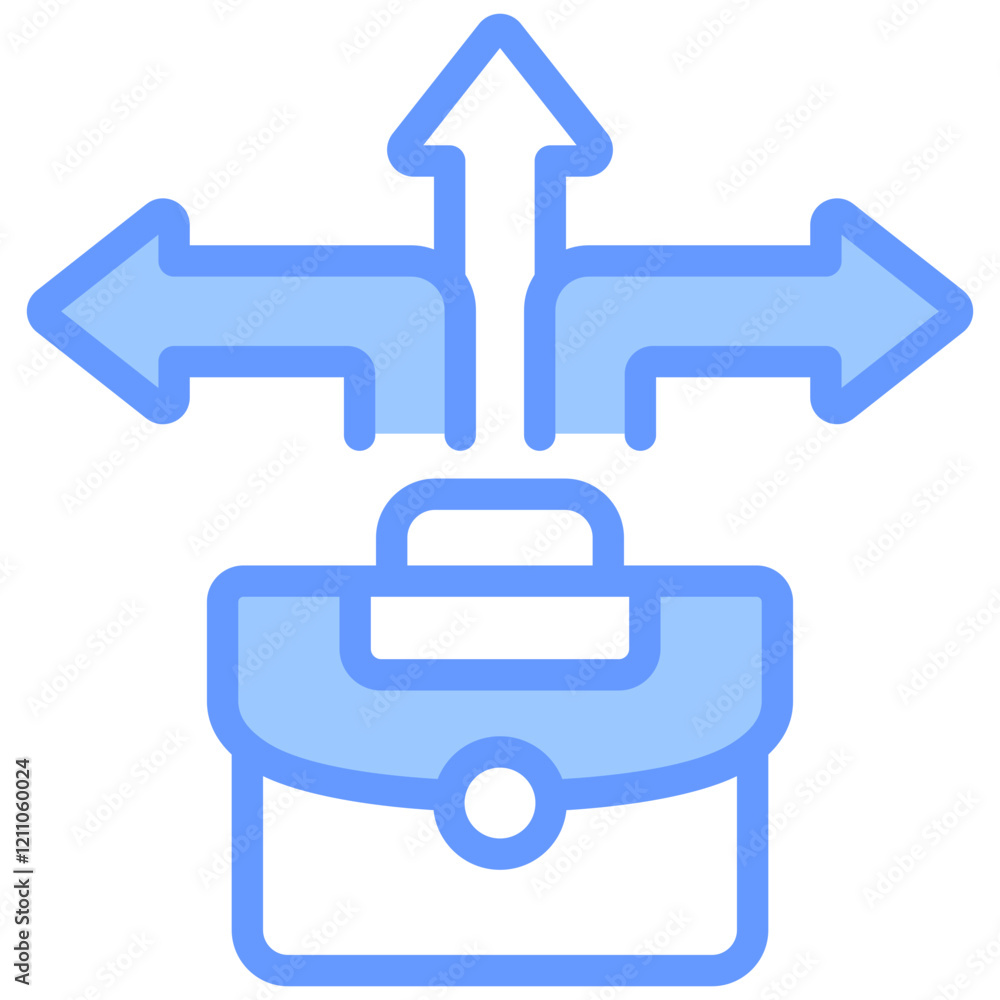 Career Pathways Blue Icon