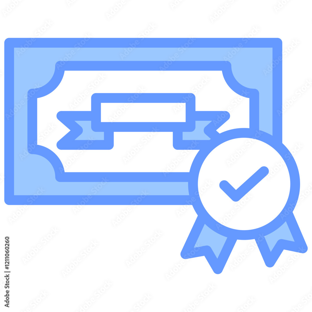 Certification Program Blue Icon