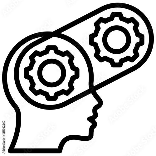 Workplace Skills Outline Icon