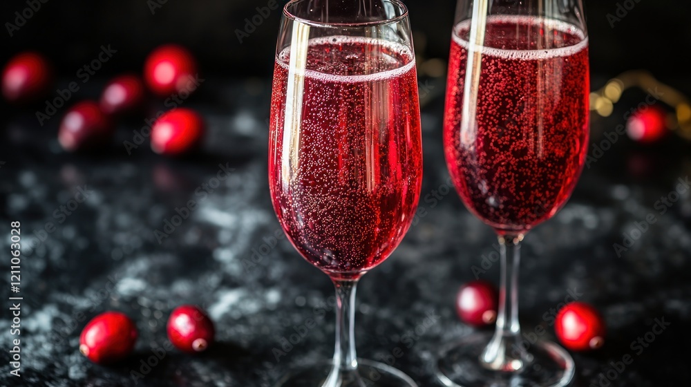 Festive Cranberry Sparkling Wine for a Holiday Celebration Festive Cranberry Sparkling Wine for a Holiday Celebration