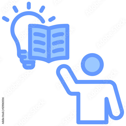 Active Learning Blue Icon