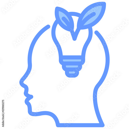 Mindset Blue Icon