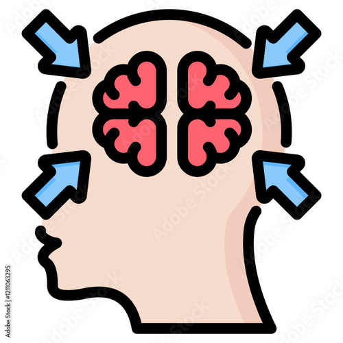 Concentration Outline Color Icon