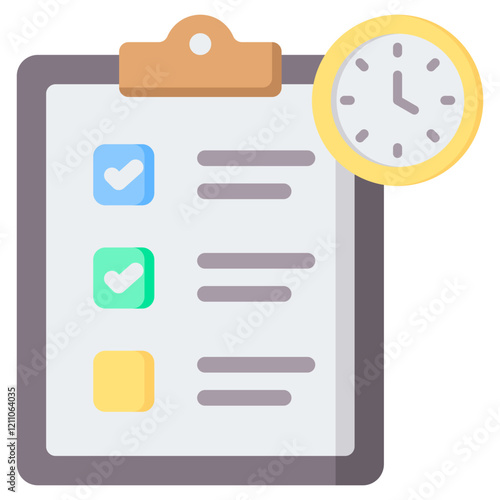 Mock Exams Flat Icon