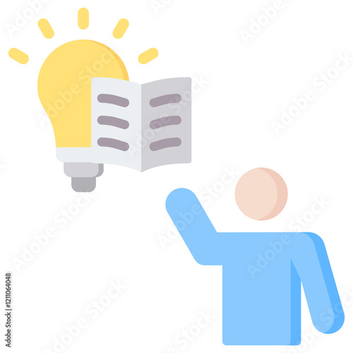 Active Learning Flat Icon
