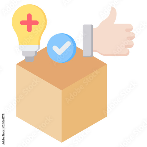 Positifity Flat Icon