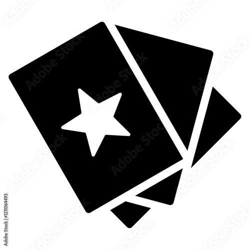 Flashcards Glyph Icon