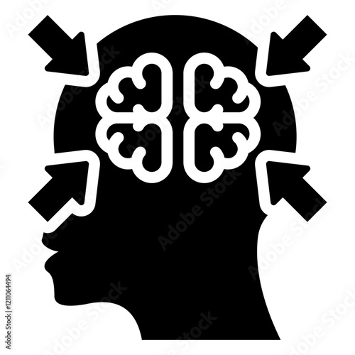 Concentration Glyph Icon
