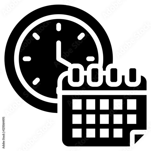 Schedule Glyph Icon