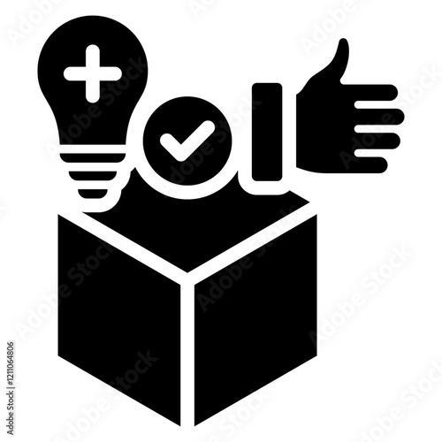 Positifity Glyph Icon