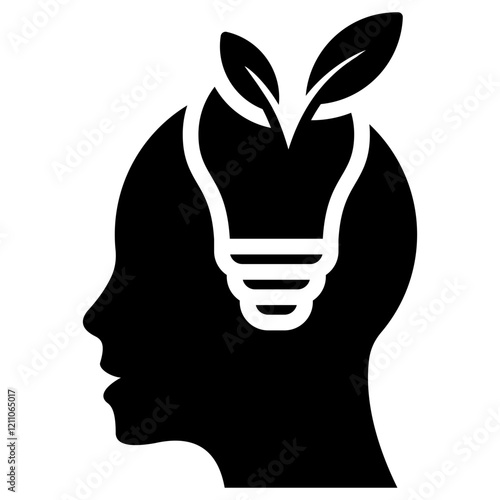 Mindset Glyph Icon