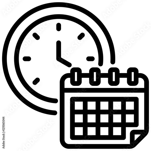 Schedule Outline Icon