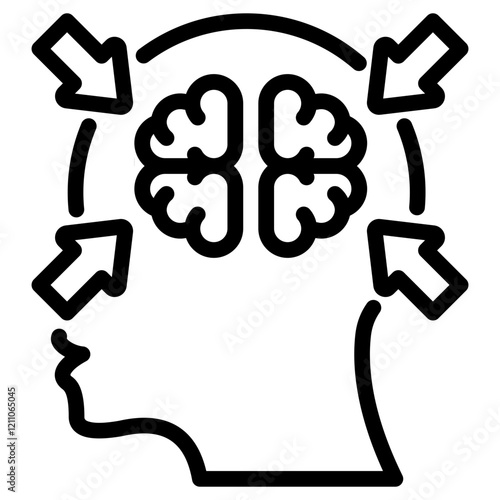 Concentration Outline Icon