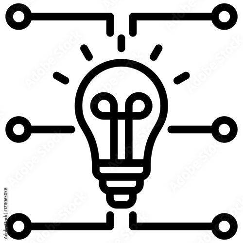 Mind Map Outline Icon