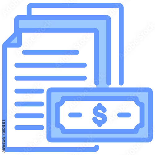 Documentation Fee Blue Icon
