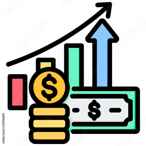 Inflation Outline Color Icon