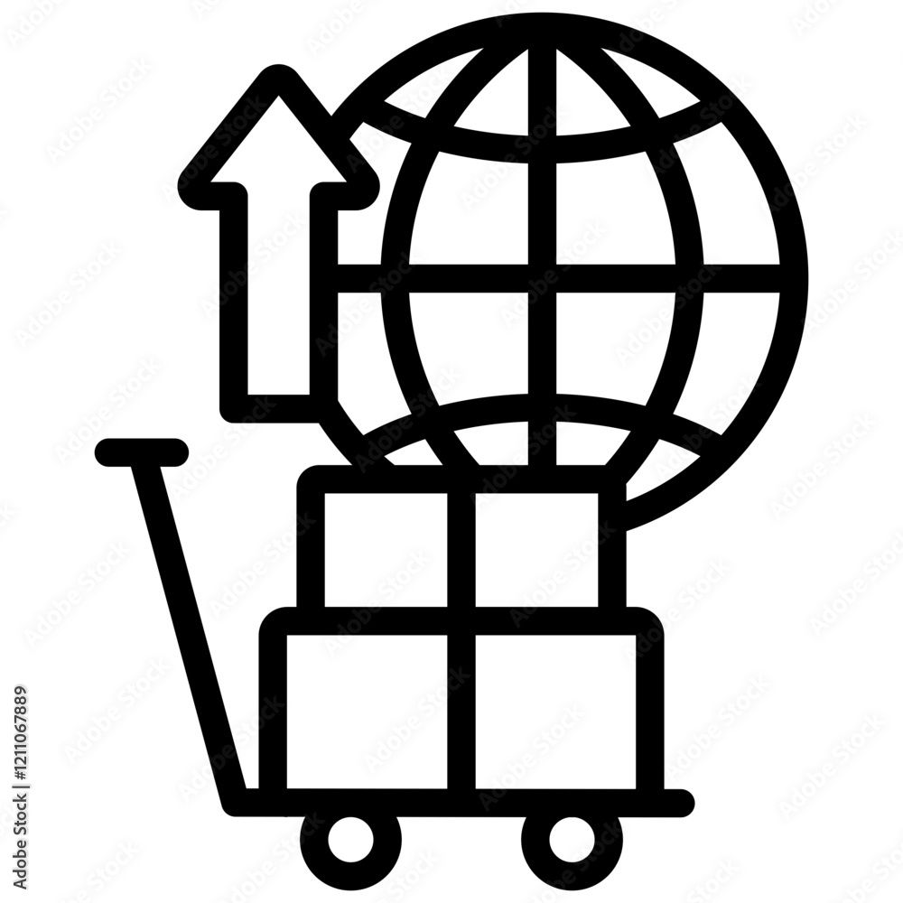 Export Outline Icon Export Outline Icon