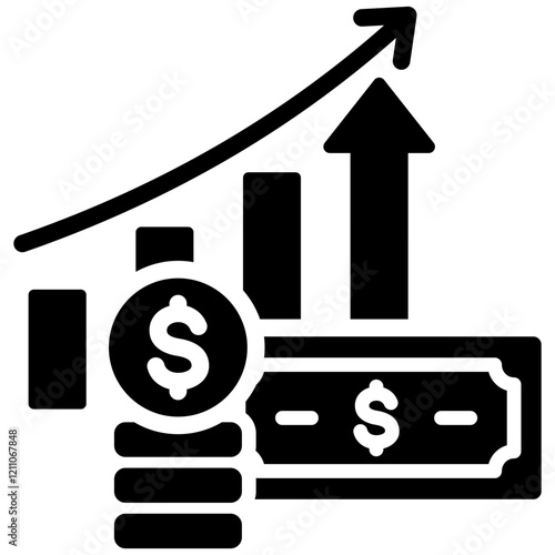 Inflation Glyph Icon