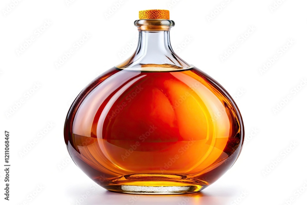 Thick Glass Wine Brandy Bottle, Isolated, White Background, Large Capacity, Premium Liquor Bottle, Glass Container, Decanter, Spirits Bottle Thick Glass Wine Brandy Bottle, Isolated, White Background, Large Capacity, Premium Liquor Bottle, Glass Container, Decanter, Spirits Bottle