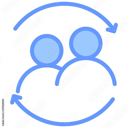 Informal Experiences Blue Icon