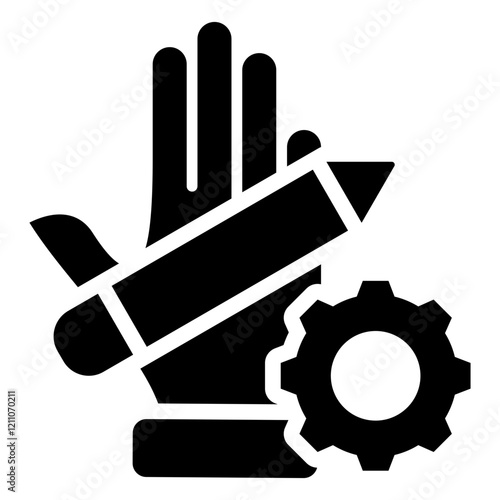 Hands On Experiences Glyph Icon