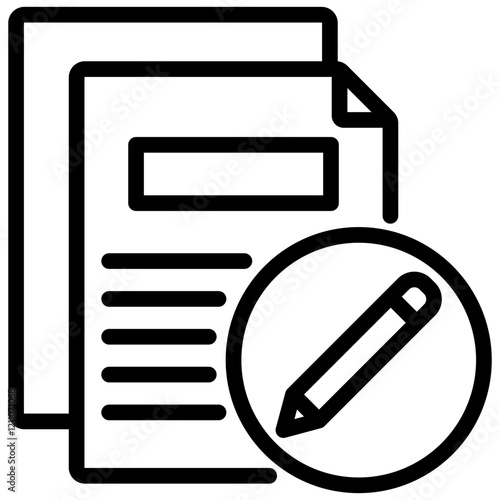 Informal Writing Outline Icon