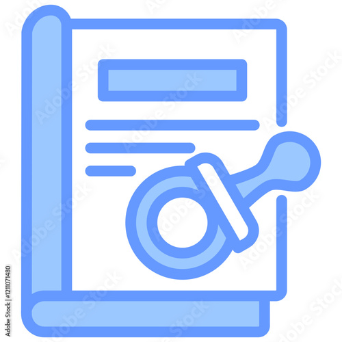 Notarial Journal Blue Icon