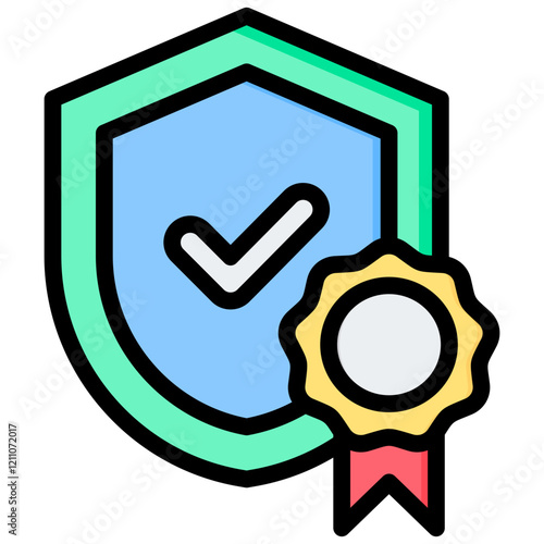 Authenticity Outline Color Icon