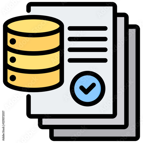 Notarial Record Outline Color Icon