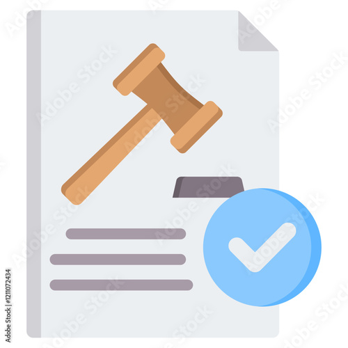 Legalization Flat Icon
