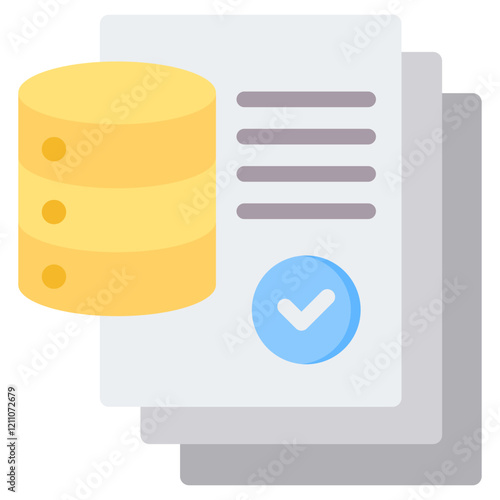 Notarial Record Flat Icon