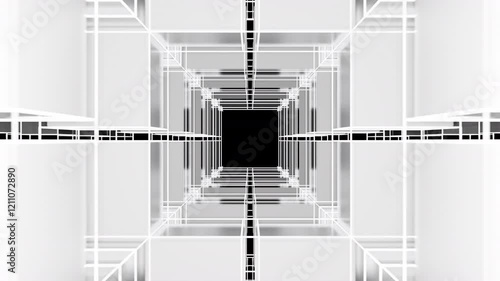 Moving cubes forming a plus sign