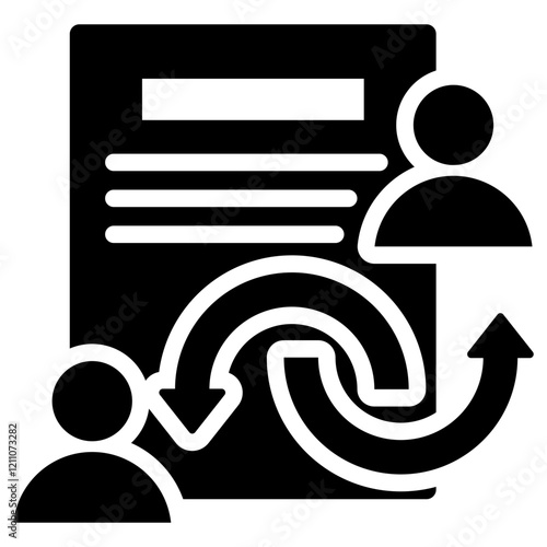 Power Of Attorney Glyph Icon