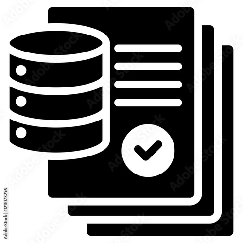 Notarial Record Glyph Icon