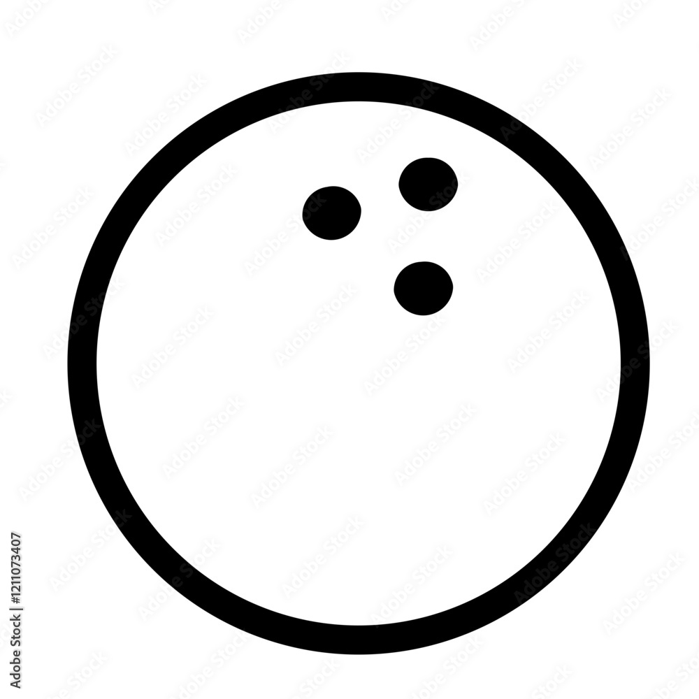 Bowling ball line icon. Vector format with fully editable strokes, sports series. Bowling ball line icon. Vector format with fully editable strokes, sports series.