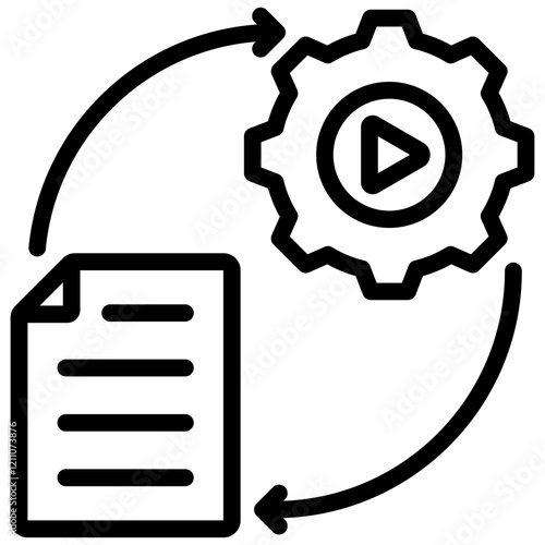 Execution Outline Icon