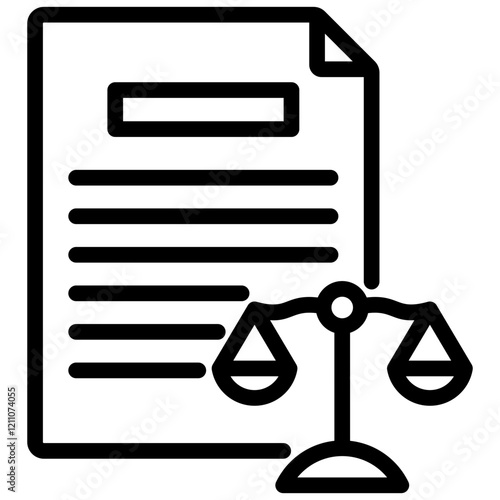 Legal Capacity Outline Icon