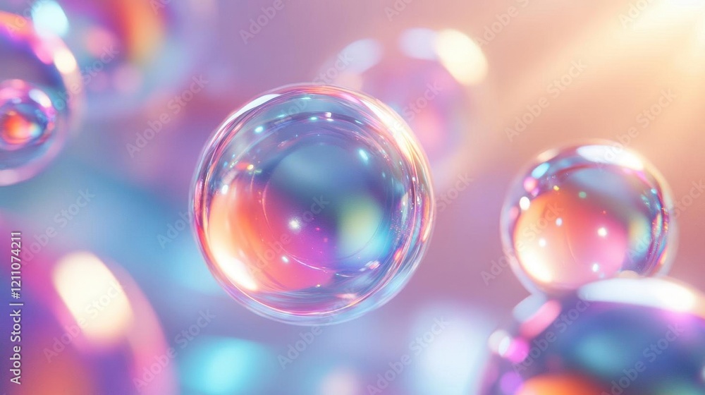 translucent crystal spheres with rainbow reflections floating in geometric formation, glossy surface catching light, minimalist sci-fi aesthetic translucent crystal spheres with rainbow reflections floating in geometric formation, glossy surface catching light, minimalist sci-fi aesthetic